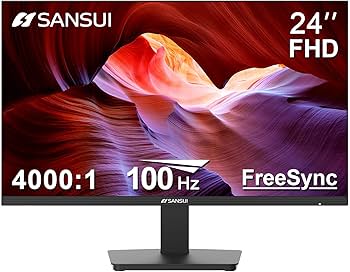Amazon.com: SANSUI Monitor 24 Inch 100Hz PC Monitor, HDMI VGA Amazon.com: SANSUI Monitor 24 Inch 100Hz PC Monitor, HDMI VGA